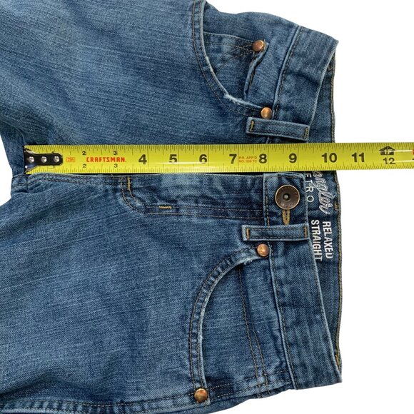 Distressed Relaxed Straight Leg Jeans | 22" | Wrangler Retro Wrangler Retro - Picture 5 of 8